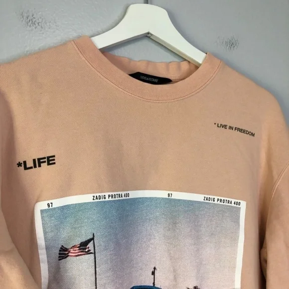 Zadig & Voltaire Simba Life Graphic Sweatshirt Medium
